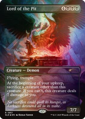 Lord of the Pit (Rainbow Foil) card from Secret Lair Drop Series