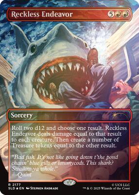 Reckless Endeavor (Rainbow Foil) card from Secret Lair Drop Series