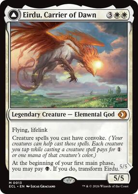 Eirdu, Carrier of Dawn card from Lorwyn Eclipsed