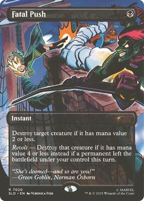 Fatal Push (7020) card from Secret Lair Drop Series