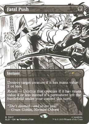 Fatal Push (7017) card from Secret Lair Drop Series
