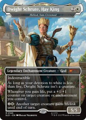 Dwight Schrute, Hay King - Heliod, Sun-Crowned card from Secret Lair Drop Series