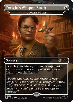 Dwight's Weapon Stash - Steelshaper's Gift card from Secret Lair Drop Series