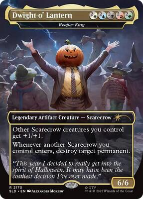 Dwight o' Lantern - Reaper King card from Secret Lair Drop Series