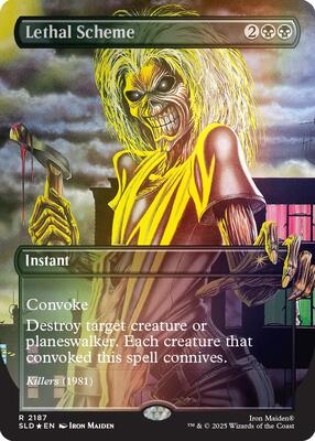 Lethal Scheme (Rainbow Foil) card from Secret Lair Drop Series