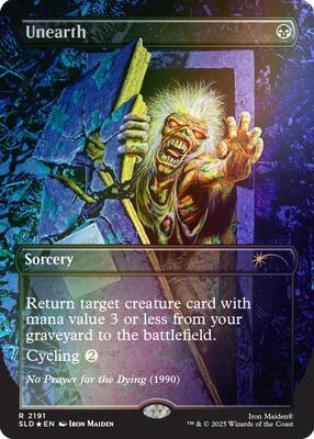 Unearth (Rainbow Foil) card from Secret Lair Drop Series