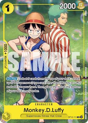 Monkey.D.Luffy (Learn Together Deck Set - Set Sail Event) card from One Piece Promotion Cards
