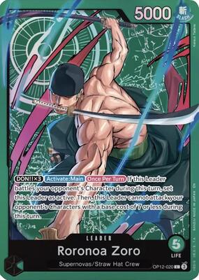 Roronoa Zoro - OP12-020 (Zoro Deck) card from Learn Together Deck Set