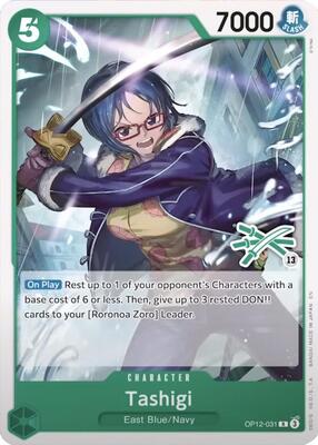 Tashigi (Zoro Deck) card from Learn Together Deck Set