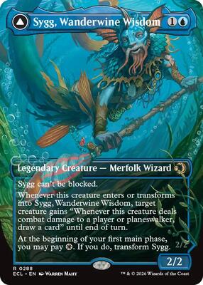 Sygg, Wanderwine Wisdom (Borderless) card from Lorwyn Eclipsed