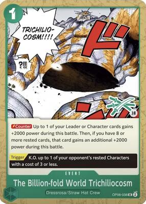 The Billion-fold World Trichiliocosm (Zoro Deck) card from Learn Together Deck Set