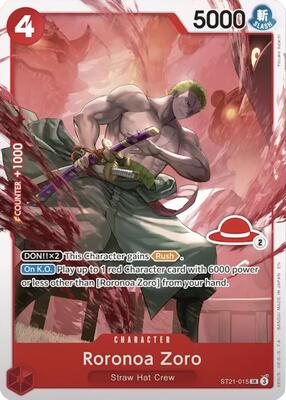 Roronoa Zoro - ST21-015 (Luffy Deck) card from Learn Together Deck Set