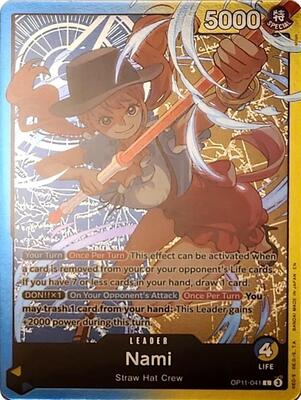 Nami - OP11-041 (Nami Deck) card from Learn Together Deck Set