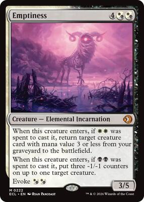 Emptiness card from Lorwyn Eclipsed