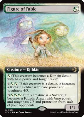 Figure of Fable (Extended Art) card from Lorwyn Eclipsed