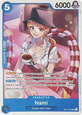 Nami - OP11-054 card from Learn Together Deck Set