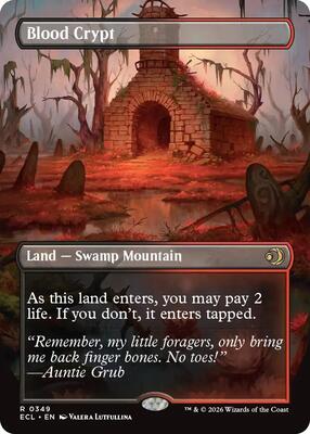 Blood Crypt (Borderless) card from Lorwyn Eclipsed
