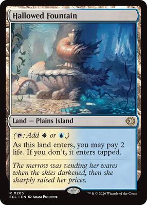 Hallowed Fountain card from Lorwyn Eclipsed