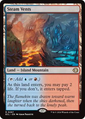Steam Vents card from Lorwyn Eclipsed
