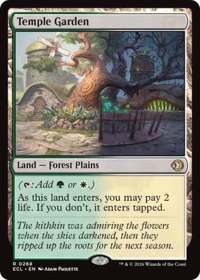 Temple Garden card from Lorwyn Eclipsed