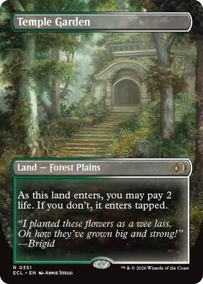 Temple Garden (Borderless) card from Lorwyn Eclipsed