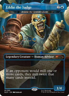 Eddie the Judge - Bruvac the Grandiloquent card from Secret Lair Drop Series