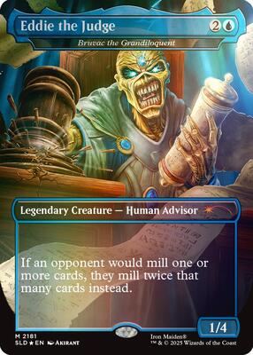 Eddie the Judge - Bruvac the Grandiloquent (Rainbow Foil) card from Secret Lair Drop Series