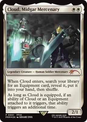 Cloud, Midgar Mercenary card from Unique and Miscellaneous Promos