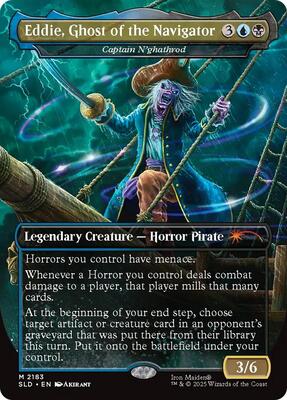 Eddie, Ghost of the Navigator - Captain N'ghathrod card from Secret Lair Drop Series
