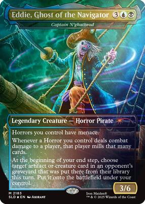 Eddie, Ghost of the Navigator - Captain N'ghathrod (Rainbow Foil) card from Secret Lair Drop Series