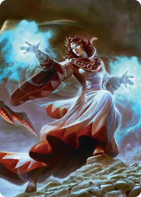 The Destined White Mage Scene Art Card card from Art Series: FINAL FANTASY