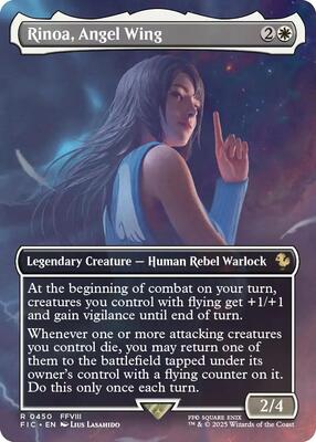 Rinoa, Angel Wing (Borderless) card from Commander: FINAL FANTASY