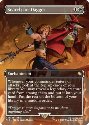Search for Dagger (Borderless) card from Commander: FINAL FANTASY