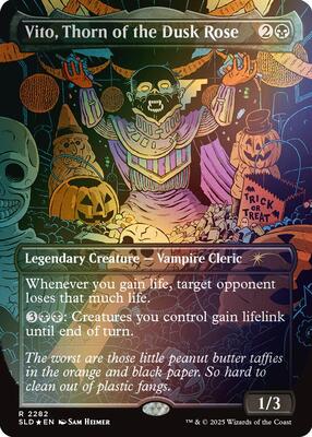Vito, Thorn of the Dusk Rose (Rainbow Foil) card from Secret Lair Drop Series