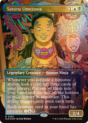 Satoru Umezawa (Rainbow Foil) card from Secret Lair Drop Series