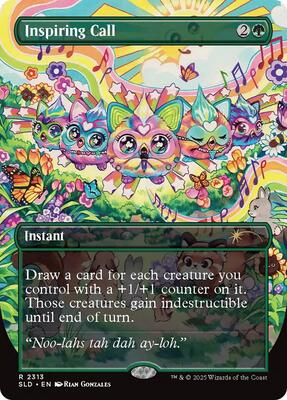 Inspiring Call card from Secret Lair Drop Series