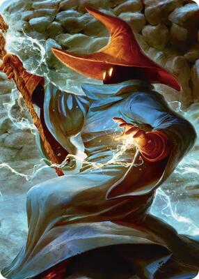 The Destined Black Mage Scene Art Card card from Art Series: FINAL FANTASY