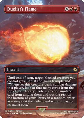 Duelist's Flame (Borderless) card from Commander: FINAL FANTASY