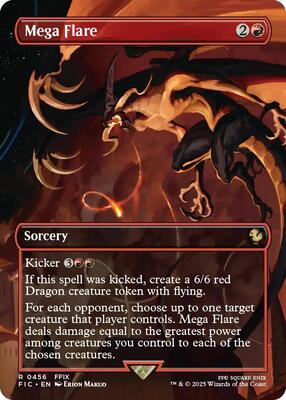 Mega Flare (Borderless) card from Commander: FINAL FANTASY