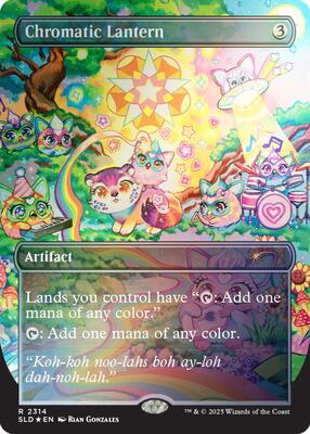 Chromatic Lantern (2314) (Rainbow Foil) card from Secret Lair Drop Series