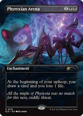 Phyrexian Arena card from Secret Lair Drop Series