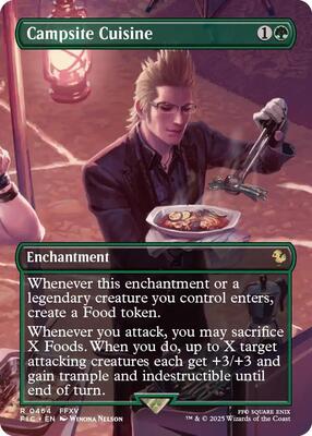 Campsite Cuisine (Borderless) card from Commander: FINAL FANTASY