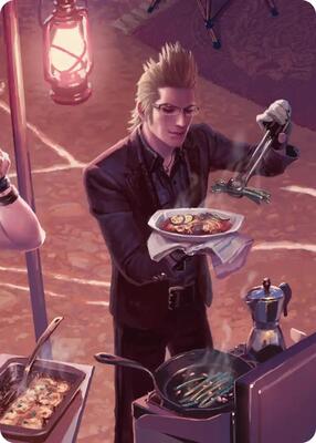 Campsite Cuisine Scene Art Card card from Art Series: FINAL FANTASY