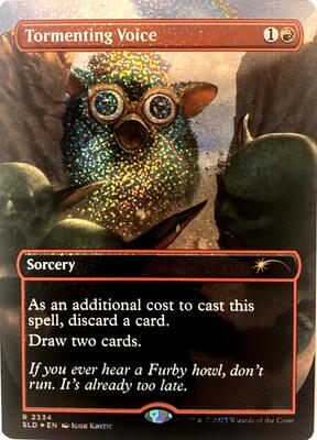 Tormenting Voice (Confetti Foil) card from Secret Lair Drop Series