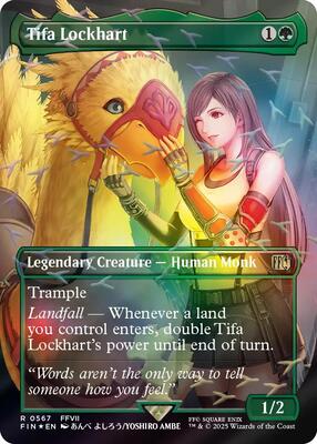 Tifa Lockhart (Borderless) (Chocobo Track Foil) card from FINAL FANTASY