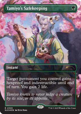 Tamiyo's Safekeeping (Rainbow Foil) card from Secret Lair Drop Series