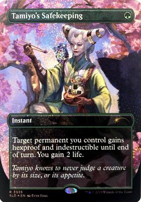 Tamiyo's Safekeeping (Confetti Foil) card from Secret Lair Drop Series