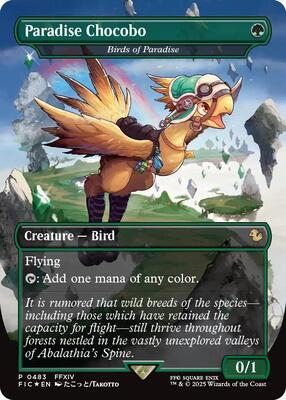 Paradise Chocobo - Birds of Paradise (Borderless) card from Commander: FINAL FANTASY