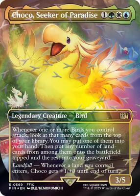 Choco, Seeker of Paradise (Borderless) (Chocobo Track Foil) card from FINAL FANTASY