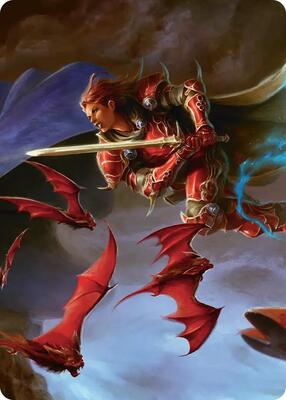 The Destined Warrior Scene Art Card card from Art Series: FINAL FANTASY